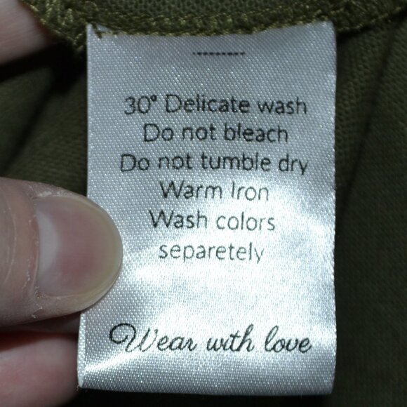 Bali Elf Made By Hand Olive Green 100% Linen Arden Vest Trench - Picture 10 of 10